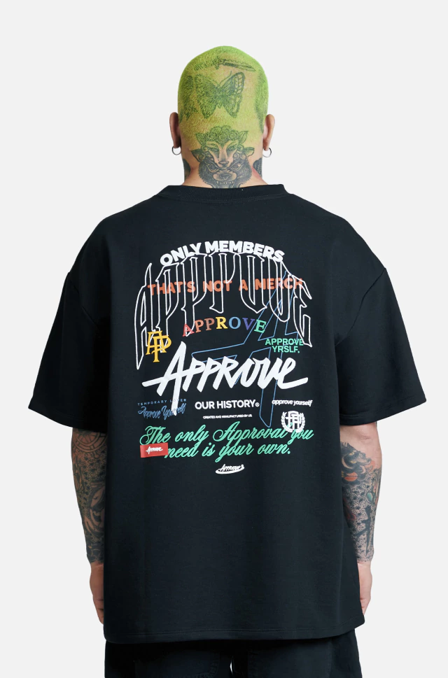 Camiseta Huge Approve Only Preto